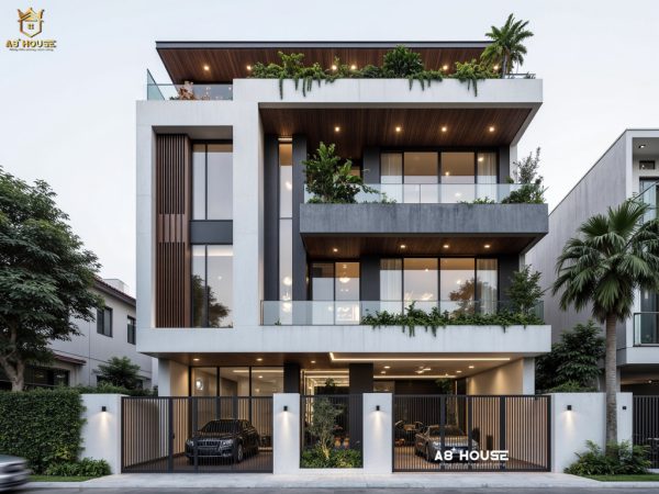 Thiết kế Nhà Lô Phố 4 Tầng - Phong Cách Hiện Đại Sang Trọng