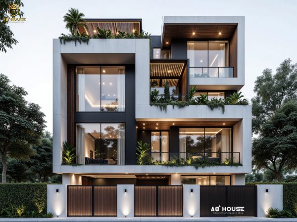 Thiết kế Nhà Lô Phố 3 Tầng, 1 Tum