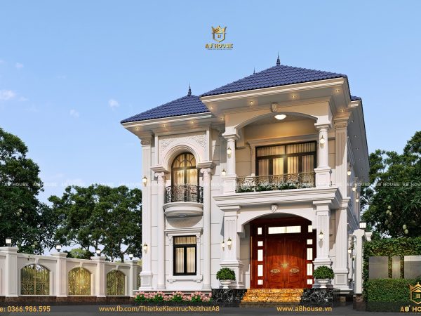 Mẫu thiết kế mái nhật 2 tầng